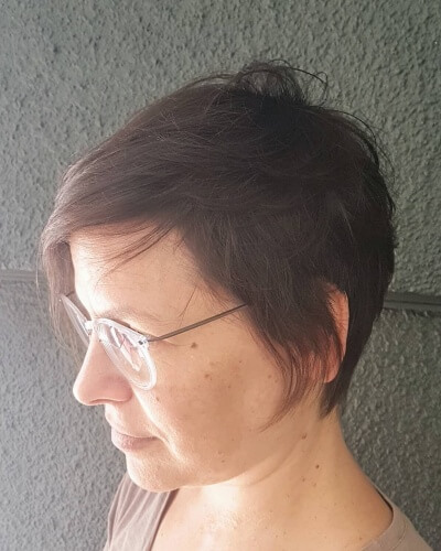 Shaggy Feathered Pixie Hairstyle for Short Straight Hair