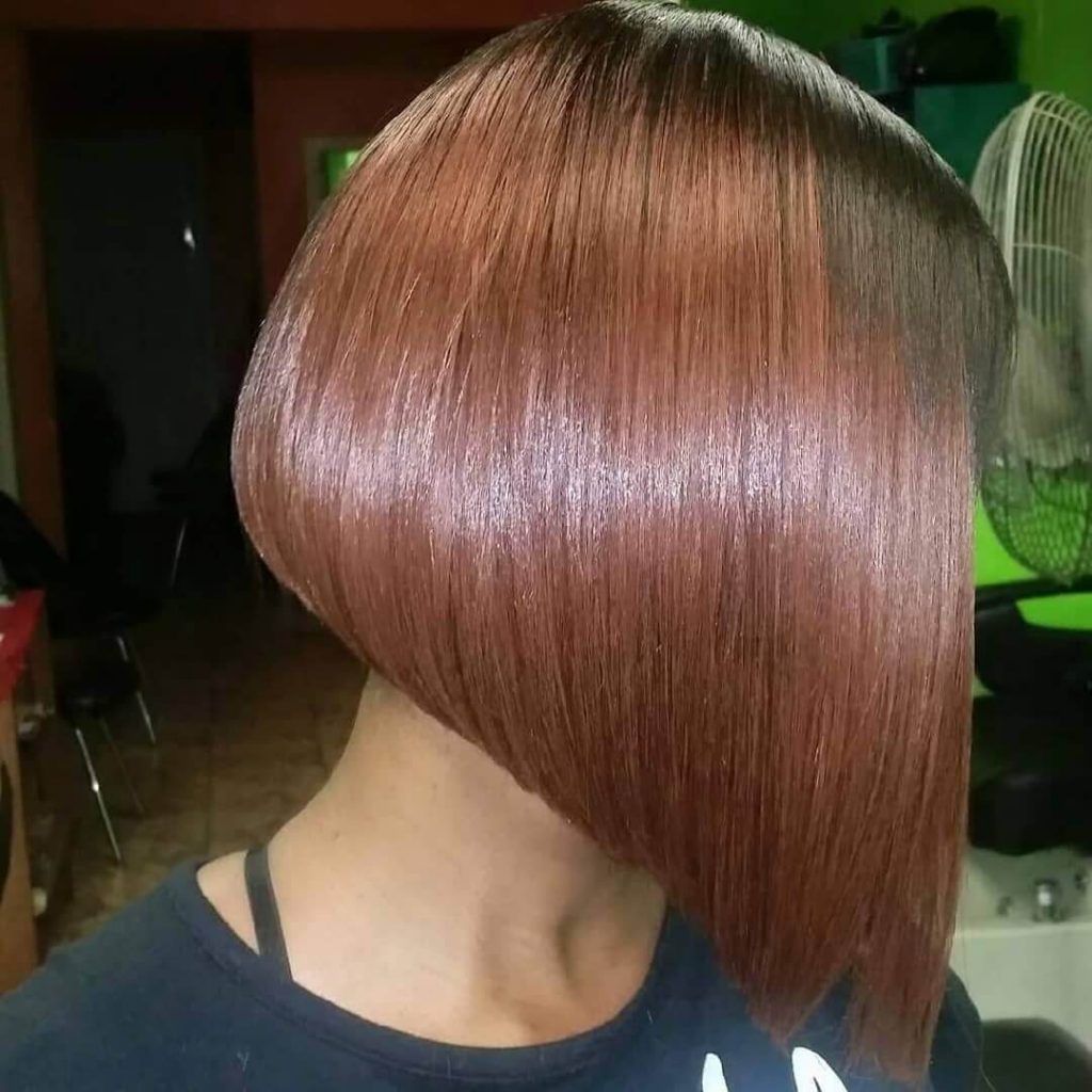 Deep A-line Bob Weave for Round Faces