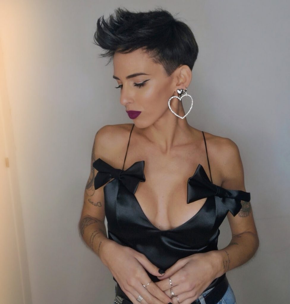 Faux Hawk Pixie with Low Taper Hairstyles for Heart Shaped Faces