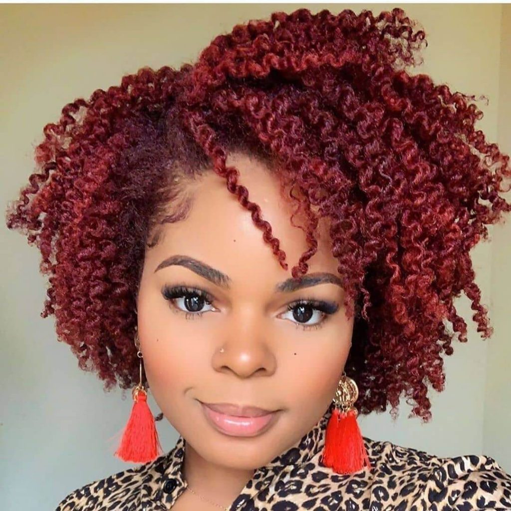 Twist Out Bob for Natural Hair and Round Faces