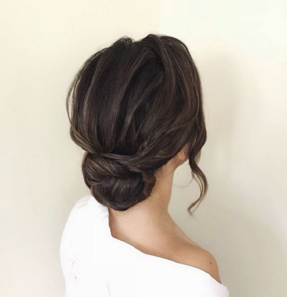Easy Twisted Low Bun Updos for Medium Hair