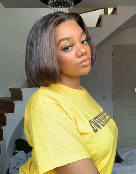 Extra Short and Voluminous Bob Hairstyle for Black Women