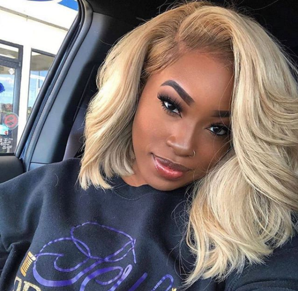 Layered Voluminous Side-Parted Bob Hairstyle for Black Women