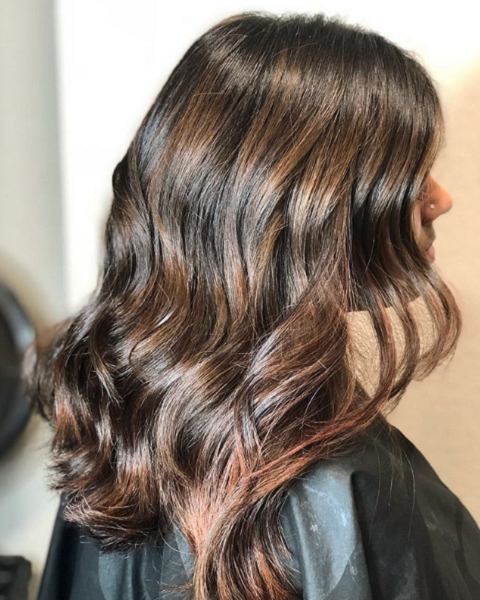 Chocolate Brown Shade with Rose Gold Hues