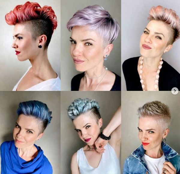 High Rise Pixie Cut with Side and Nape Undercuts (3 styles)