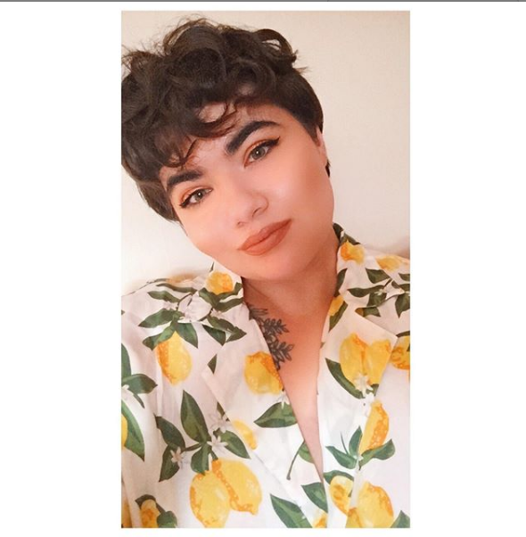 Pixie Cut with Curly Bangs
