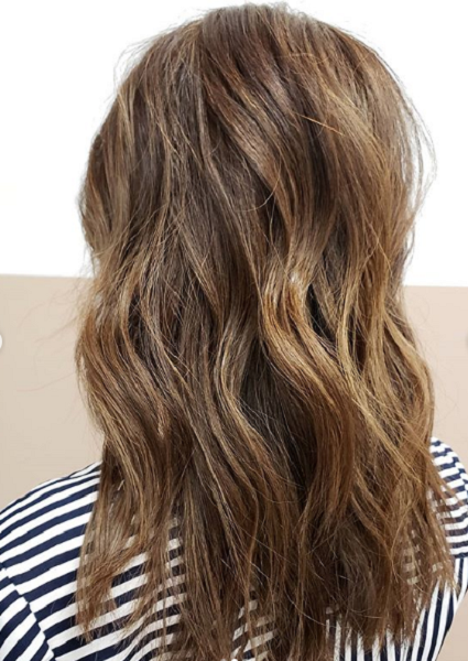 Light Chestnut Hair Color with Golden Hues