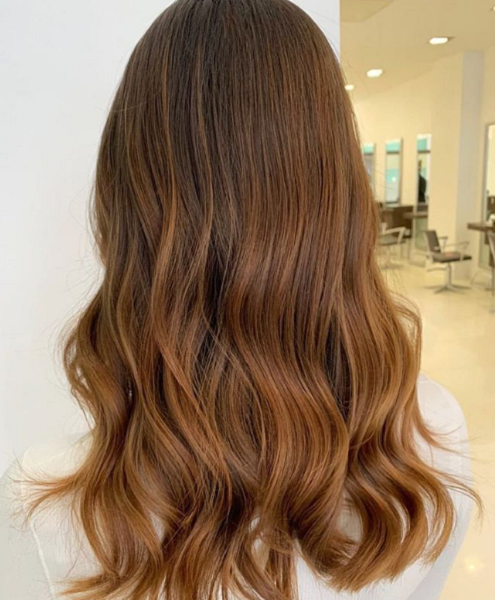 Light Chestnut Hair Color with Rich Light Tones