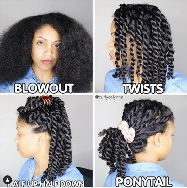 Passion Twists Protective Up Dos (3 styles)