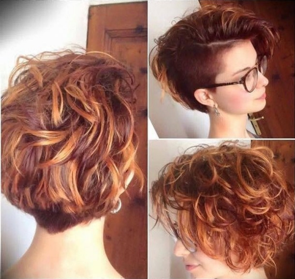 Super Voluminous & Wavy Pixie with Side-Parted Long Messy Bangs