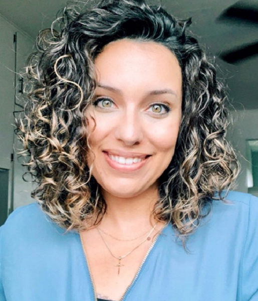 Curly Side-Parted Short Hairstyle
