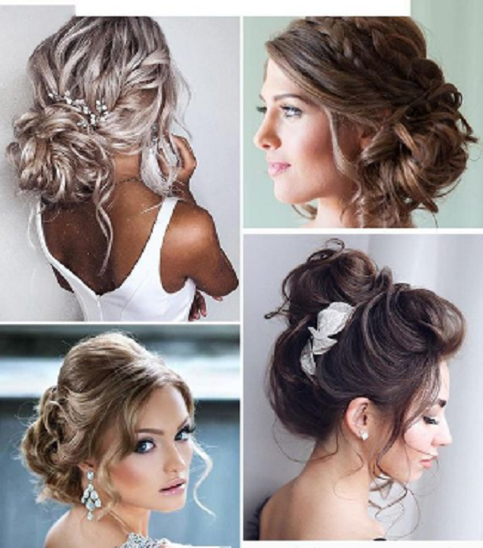 Low Messy Braided Buns and Elegant High Bun Prom Hairstyles