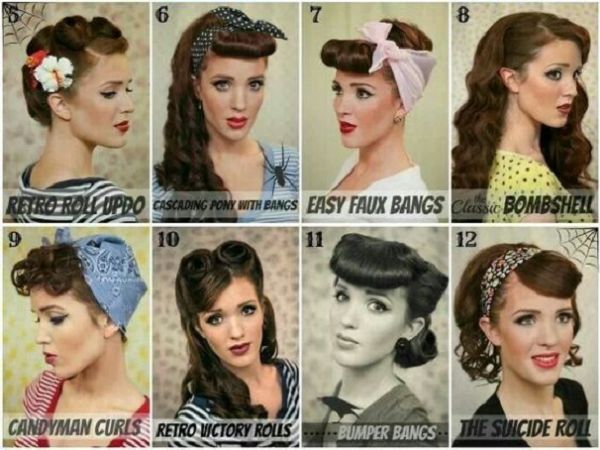 Wavy Pin-Up Hairstyles with or Without a Bandana (8 ideas)