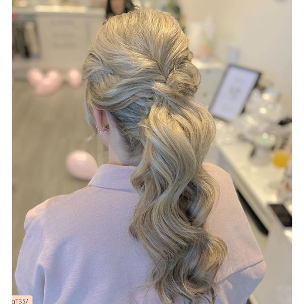 Twisted Low Ponytail