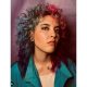 80's Shagadelic Curly Hairstyle With Blue and Red Curls